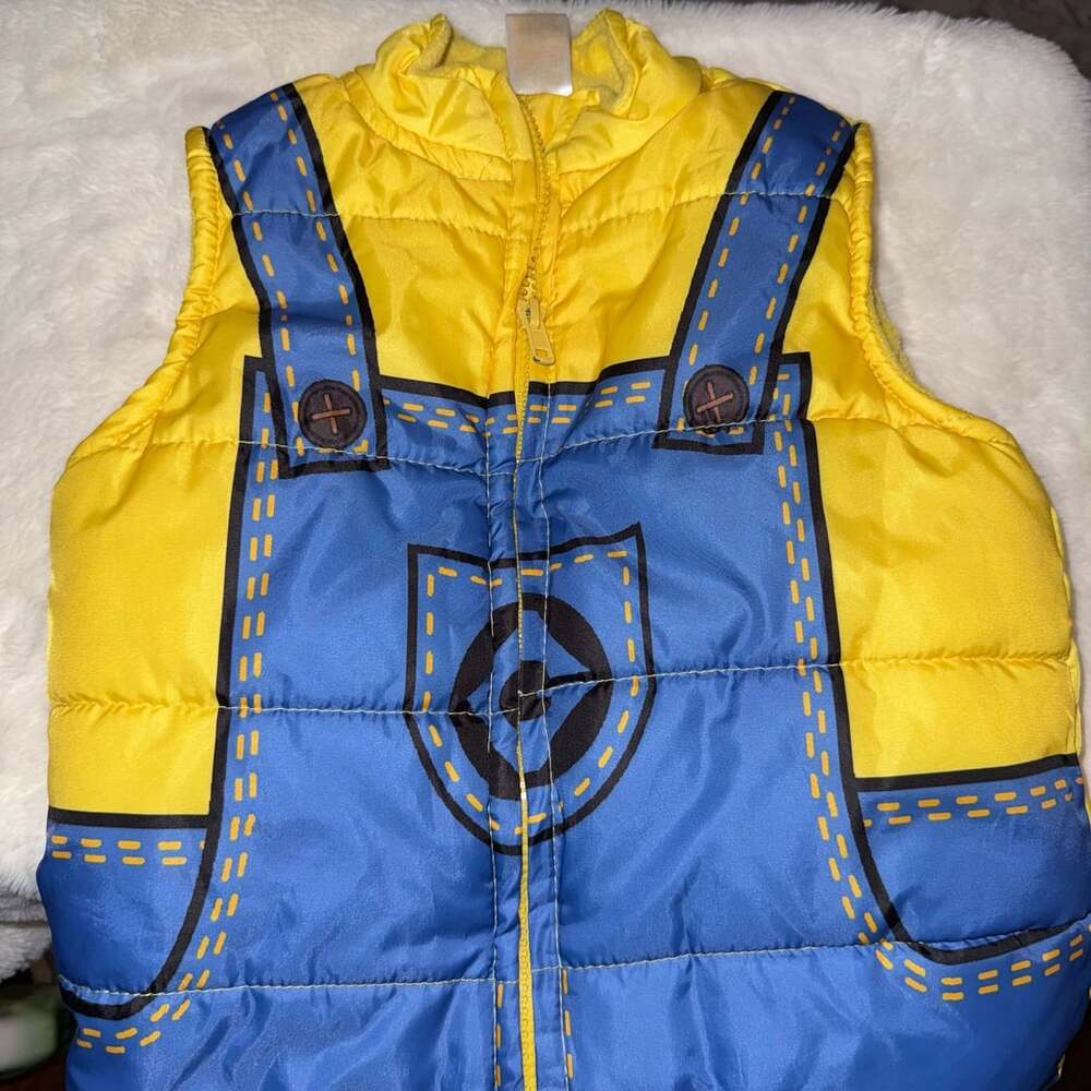 Universal Studios Despicable Me Minions Toddler Puffer Vest Size 5T